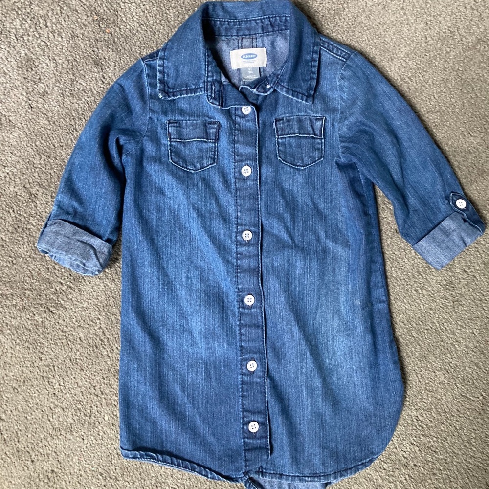 Old Navy 3/4 Jean button down